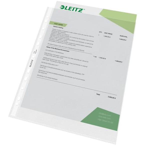 Plastlomme LEITZ A4 topp 85my (100)