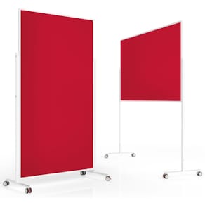Moderationstafel MAGNETOPLAN Design VarioPin, Filz rot, 100 x 180