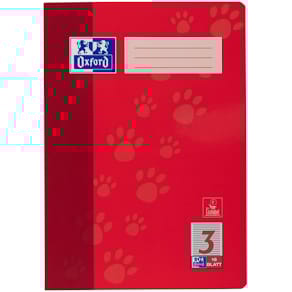 Schulheft Oxford, A4, 16 Blatt, Lineatur 3, rechter Rand