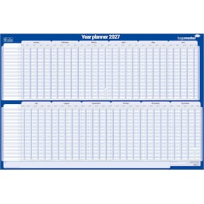 Projectplanner Legamaster 2026, 90x60cm, horizontaal, gelamineerd