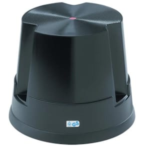 Rolkruk Twinco Easy Step olifantenpoot, tot 150 kg, zwart