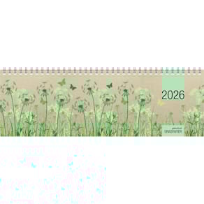 Tischkalender ZETTLER Typ 159, quer, 32 x 10,5 cm, natur, 128 S.