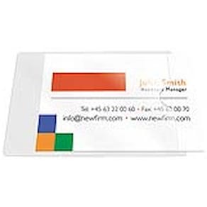 Visitenkartenhülle Q-CONNECT, selbstklebend, 10 St.