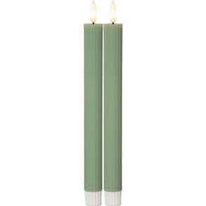 Antikljus STAR T LED 25cm grön 2/fp