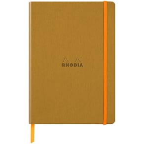 Rhodiarama soft A5 gold ruled ivory