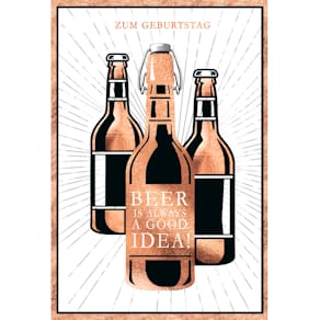 Geburtstagskarte Eulzer, geprägt