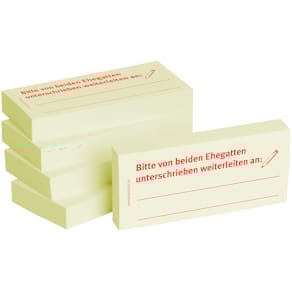 Haftnotizen BIZSTIX Business 1301010104, gelb, 75x35 mm, 5x100 Bl
