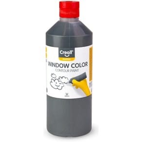 Fönsterfärg CREALL 500ml konturfg. svart