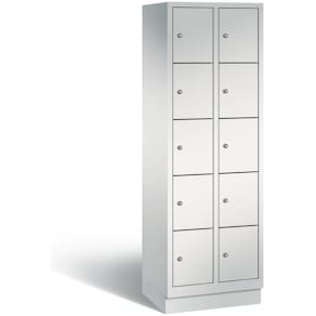 Fächerschrank CP Classic, 2x5 Fächer, hellgrau