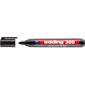 Permanentmarker edding 300, 1,5–3 mm, schwarz