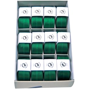 Satinband Goldina Susifix, dunkelgrün, 25 mm x 3 m