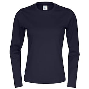 T-shirt LÄ 141019 GOTS dam marin XS