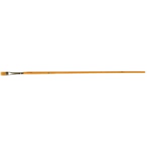 Penseel Bouhon, varkenshaar, plat, lange steel, nr 6