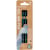 Gelroller Econovo, 0,7 mm, blister van 2 stuks, zwart-blauw