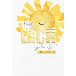 Geburtstagskarte Eulzer, geprägt