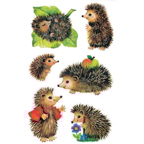 Schmucketikett Avery Zweckform Creative, Igel, bunt, 18 Stück