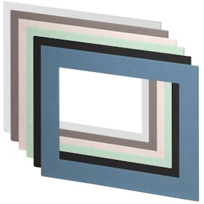 Passepartoutkarton Rössler Soho sortiert, 13x18 cm, 6 Farben