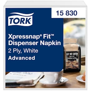 Spenderserviette Tork Xpressnap Fit Advanced, weiß, 2-lagig