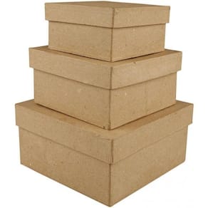Pappaskar fyrkantiga 3-pack