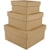 Pappaskar fyrkantiga 3-pack