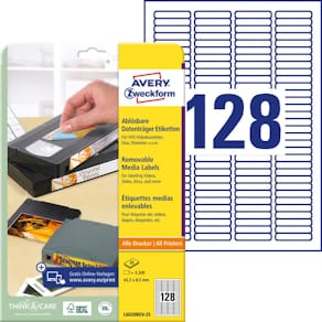 Universaletikett Avery Zweckform, 43,2 mm, weiß