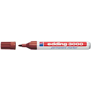 Permanent marker Edding 3000, bruin