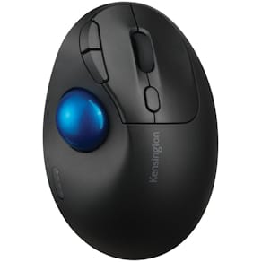 Trackball Kensington TB450 EQ, kabellos, Ergo, schwarz/blau