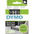 Tape Dymo D1, 12 mm, wit op zwart