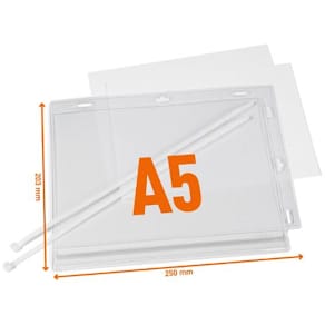 Plastf DURABLE vattentål A5 buntbfäs5/fp