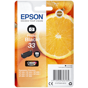 Bläckpatron EPSON C13T33414012 svart