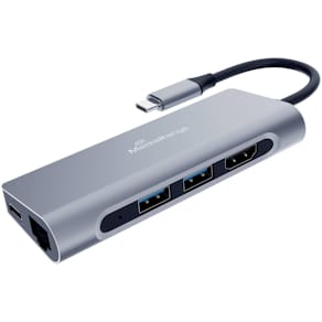USB-C-Hub MediaRange, 1:6, silber