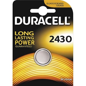 Knapcellebatteri Duracell CR2430 lithium 3V, DL/ECR2430