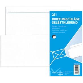 Briefumschlag Mailmedia DL SK, 70 g/m², weiß