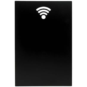 Piktogramskilt Securit Wi‑Fi, sort, 6 stk