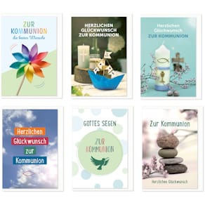 Kommunionskarte KOMMA³, sortiert