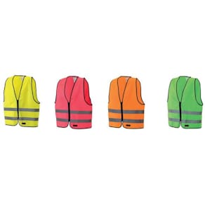 Reflexväst dragkedja Barn S Gul