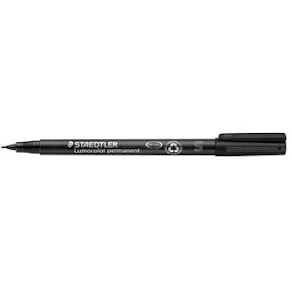OH-Penna Staedtler Lumocolor Svart, sf, permanent, 10st