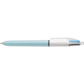 Balpen Bic 4 Colours Fun, medium, pastel inktkleuren
