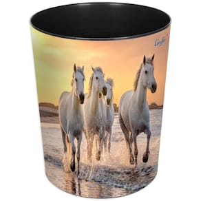 Papierkorb Läufer Motivposter, 13 l, Ø30 cm, rund