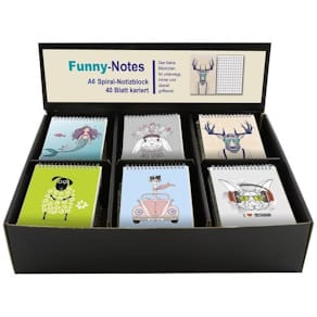 Spiralnotizblock VENCEREMOS Funny Notes, A6, sortiert
