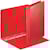 Ringmap Esselte, personaliseerbaar, 4 D-ringen, rug 3,8 cm, rood