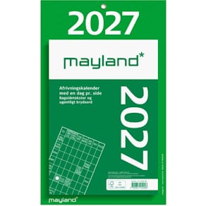 Vægkalender Mayland Tear-off 2027, 193x316 mm, FSC