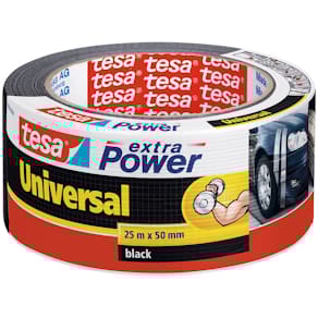 Gewebeband tesa extra Power Universal, 50 mm x 25 m, schwarz
