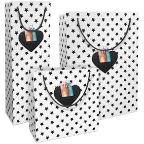 Geschenktragetasche, weihnachtlich, Kraftpapier