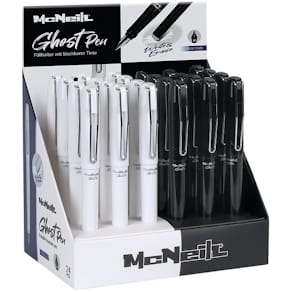 Tintenroller McNeill Ghost Pen, radierbar, black/white