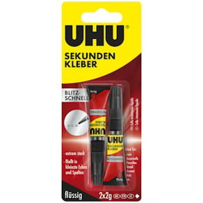 Sekundenkleber UHU, 2x2 g