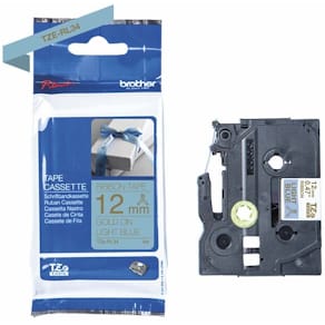 Labeltape Brother 12 mm x 4 m, guld/blå, 5 ruller