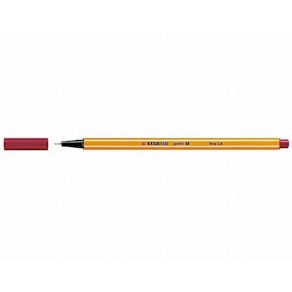 Fineliner STABILO Point 88 mörkröd