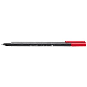 Fiberpenna STAEDTLER Triplus Röd, 0,3mm, 10st