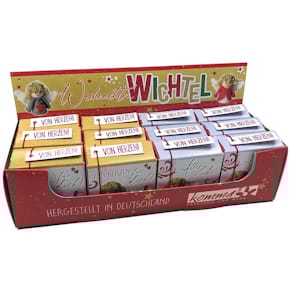 Weihnachtswichtel KOMMA³, sortiert, 2 Motive, im Display